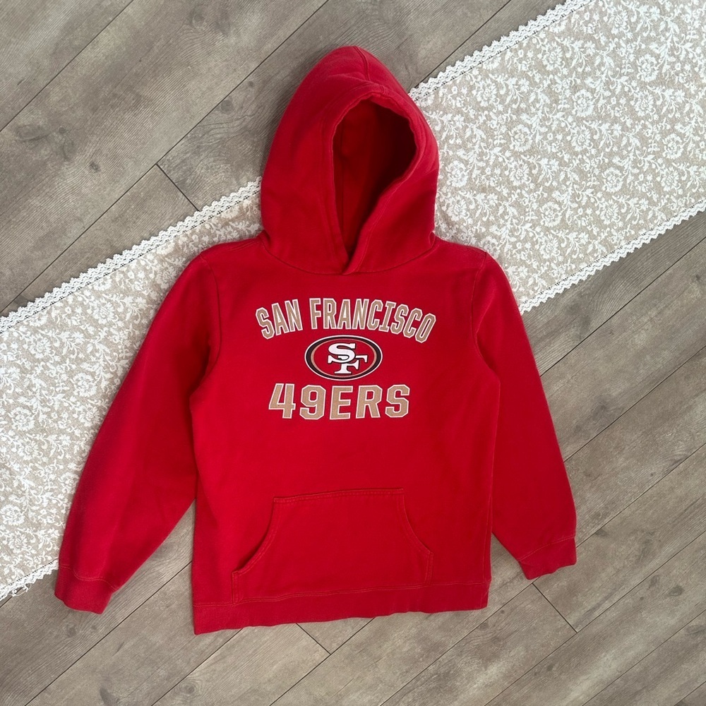 Fanatics San Francisco 49ers Hoodie Sweatshirt Youth Size XL NFL Pullover - Picture 5 of 12
